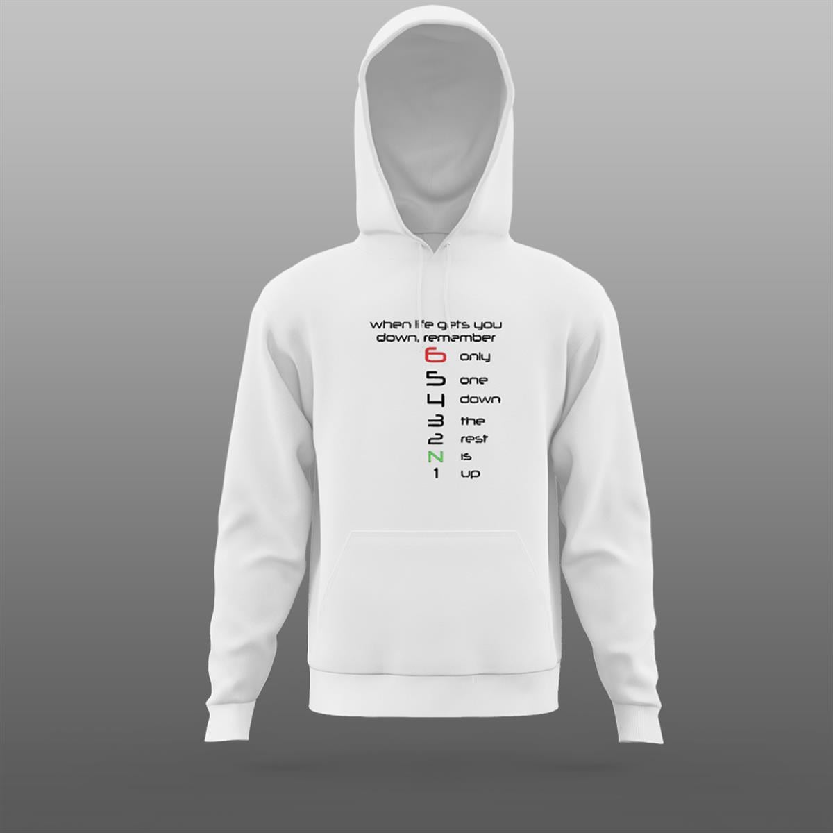 Vites Geçişli Beyaz Sweatshirt Modeli