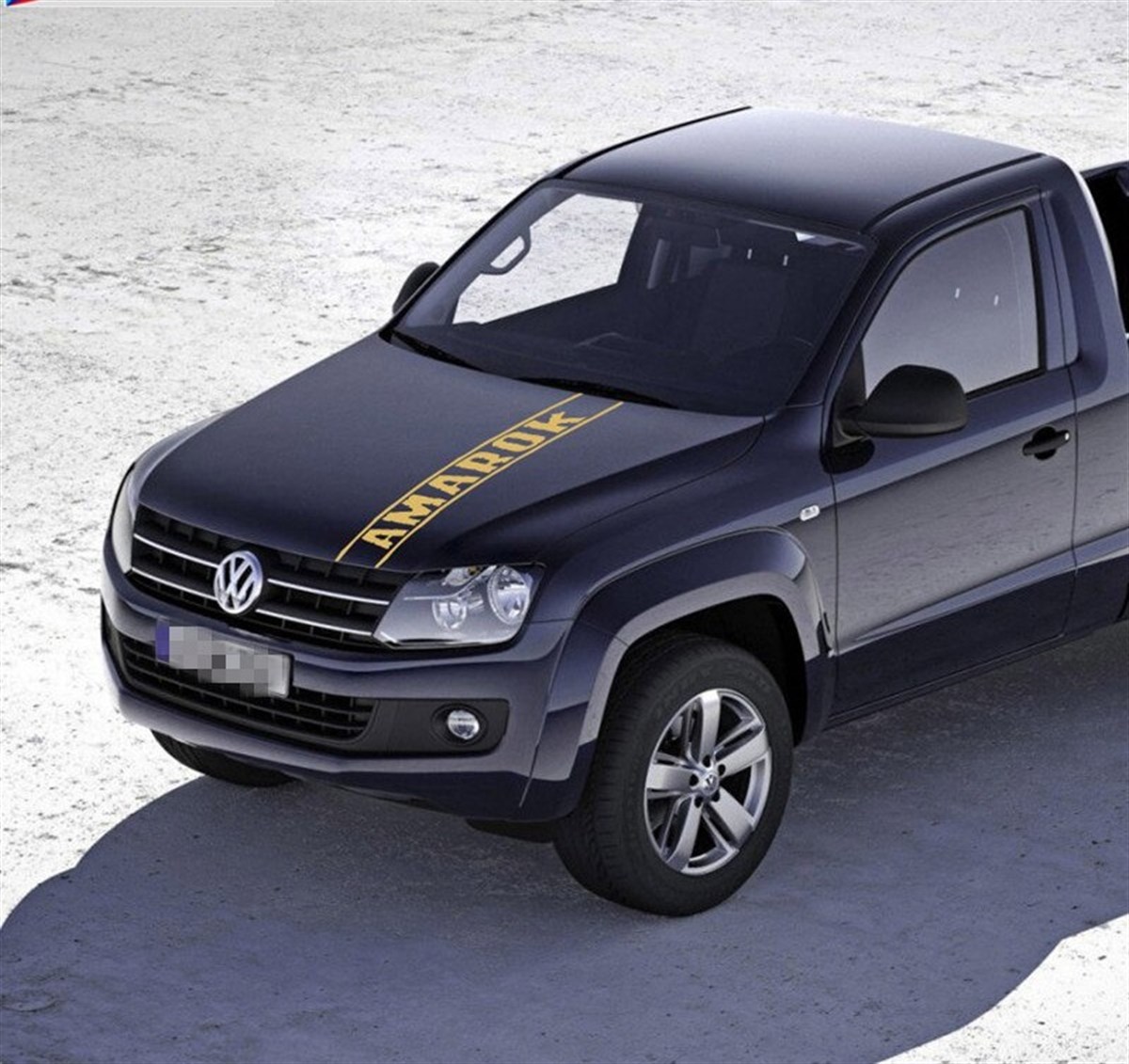Volkswagen Amarok Ön Kaput Çizgi Detaylı Sticker