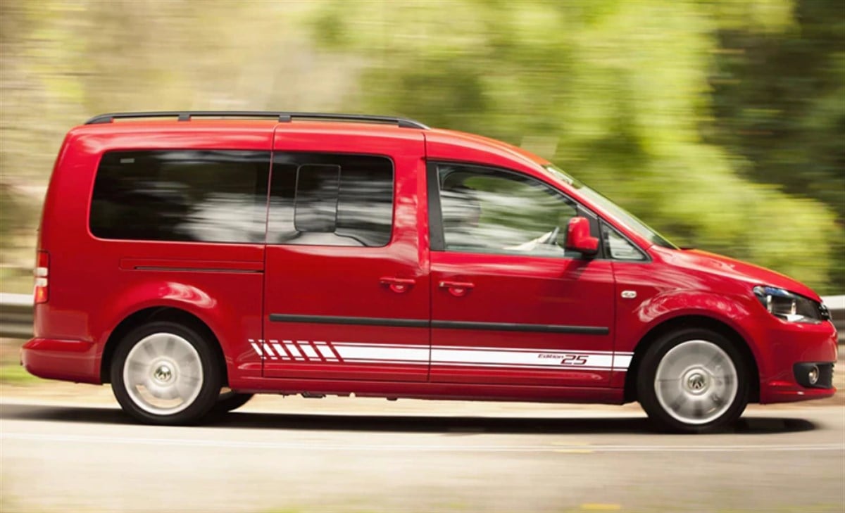 Volkswagen Caddy Edition 25 Yan Kapı Şerit Sticker Etiket Modeli