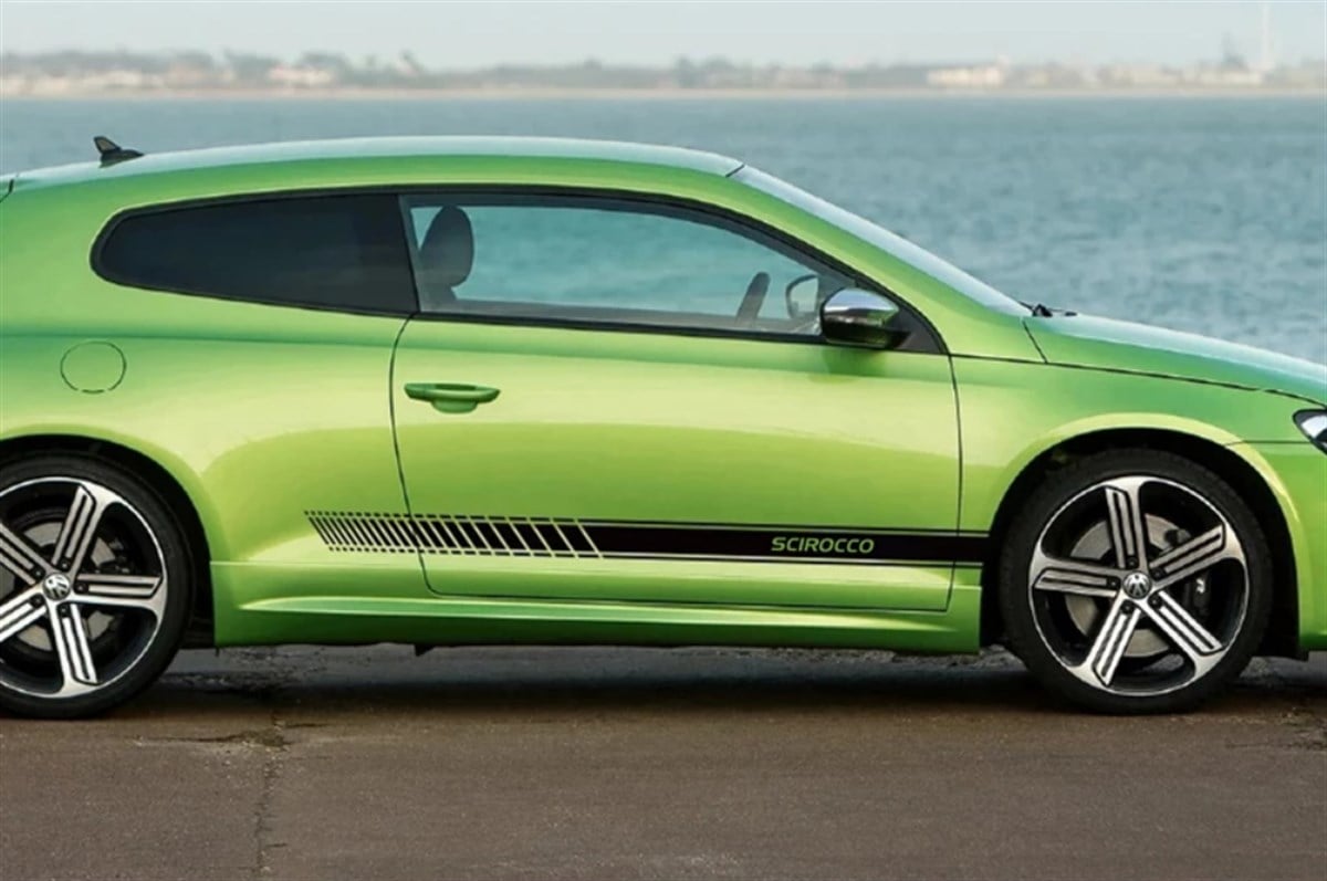 Volkswagen Scirocco Yan Kapı Şerit Sticker Etiket Modeli