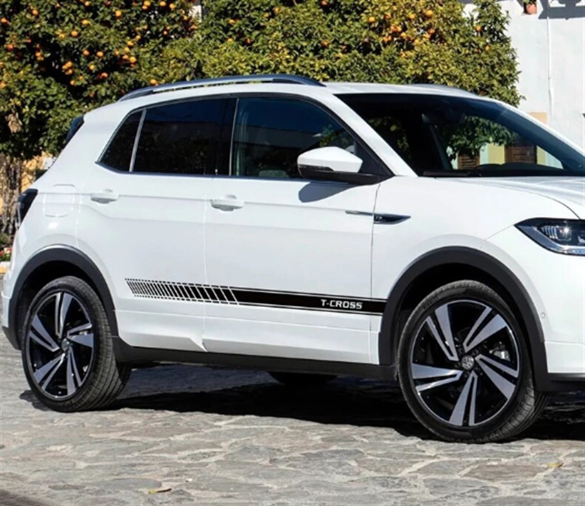 Volkswagen T-Cross Yan Kapı Sticker Etiket Modeli