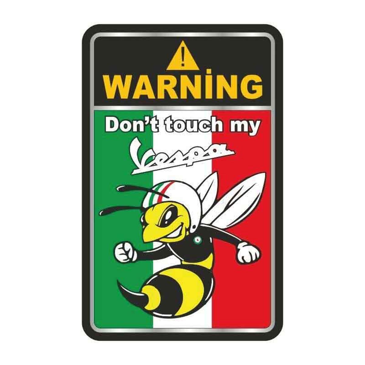 Wespa Warning Damla Logo Sticker 
