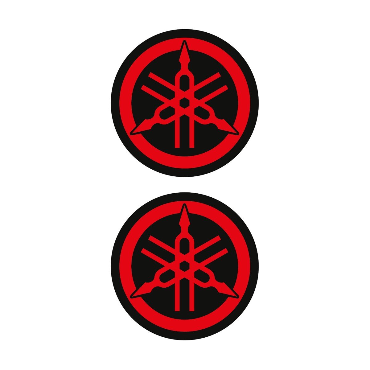 Yamaha Kırmızı Koruma Takozu Damla Sticker Modeli