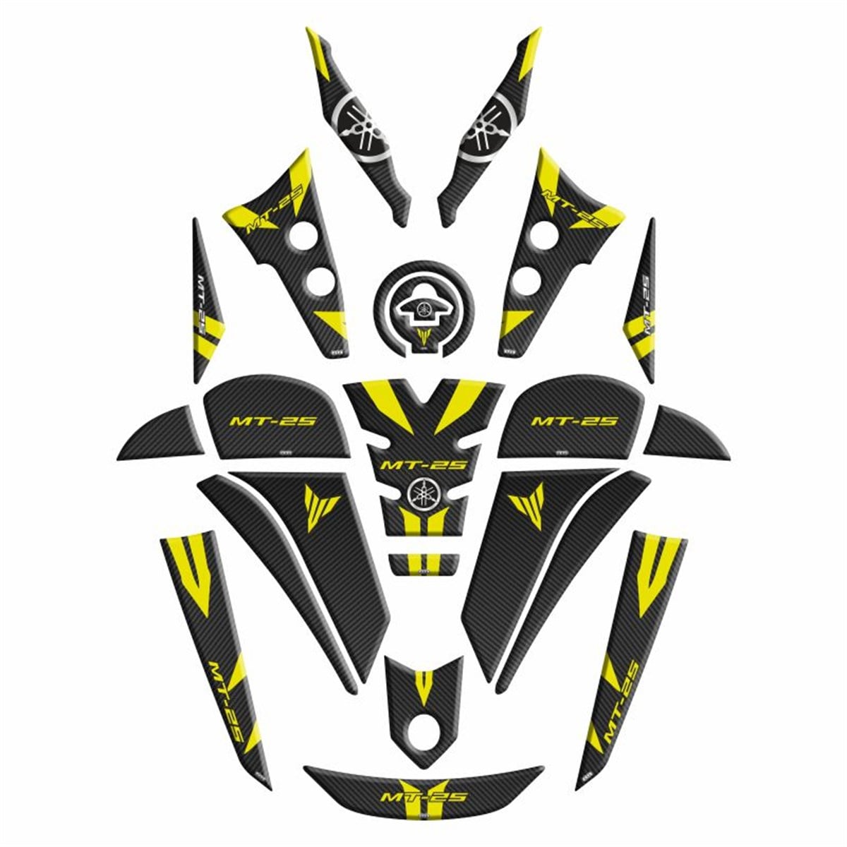 Yamaha MT 2020 Uyumu Full Tank Pad Set 009