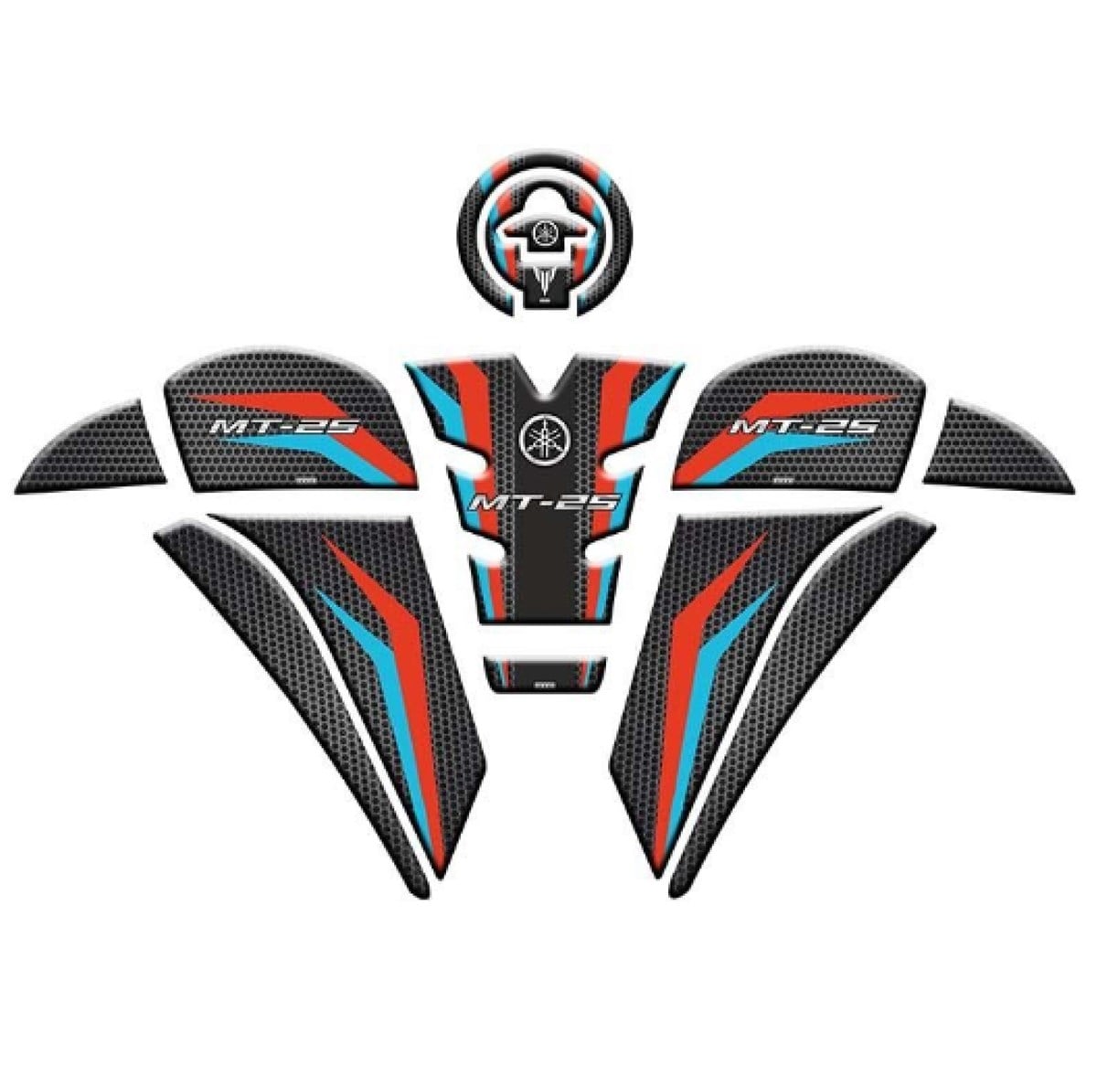 Yamaha mt 25 2020-2023 Uyumlu Tank Pad Set 10