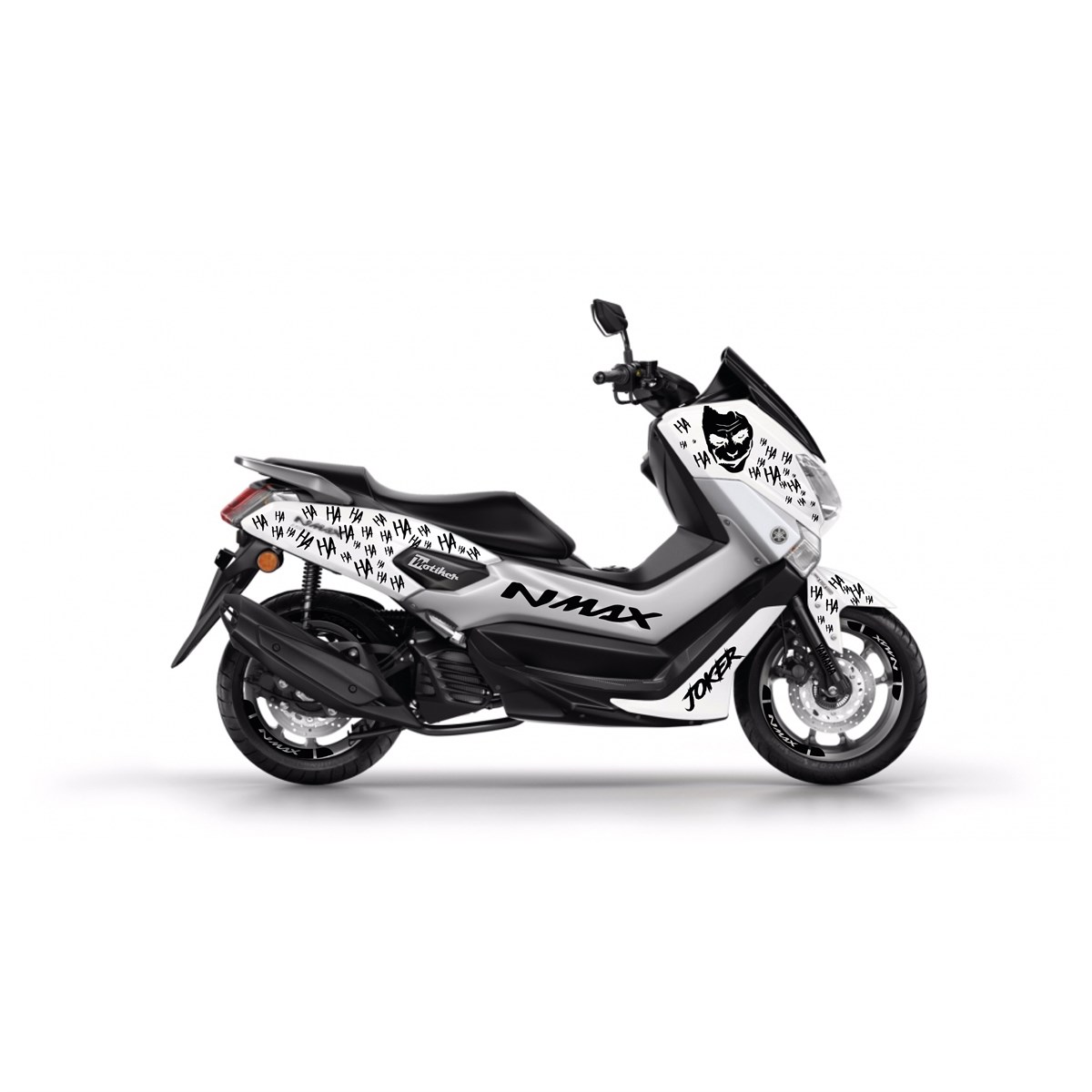 Yamaha N-Max Joker Desenli Takım Sticker Etiket Modeli