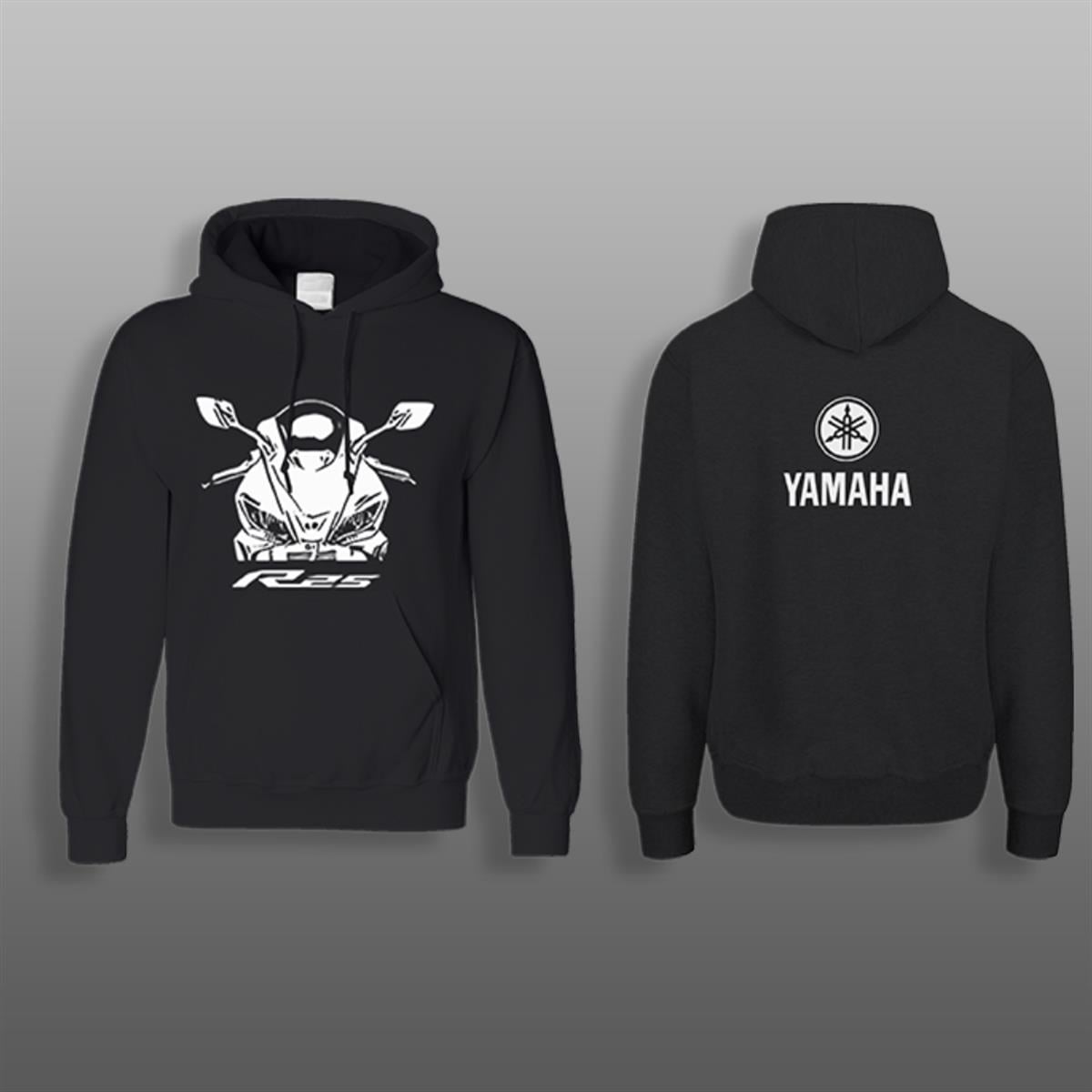 Yamaha R25 Siyah Sweatshirt Modeli