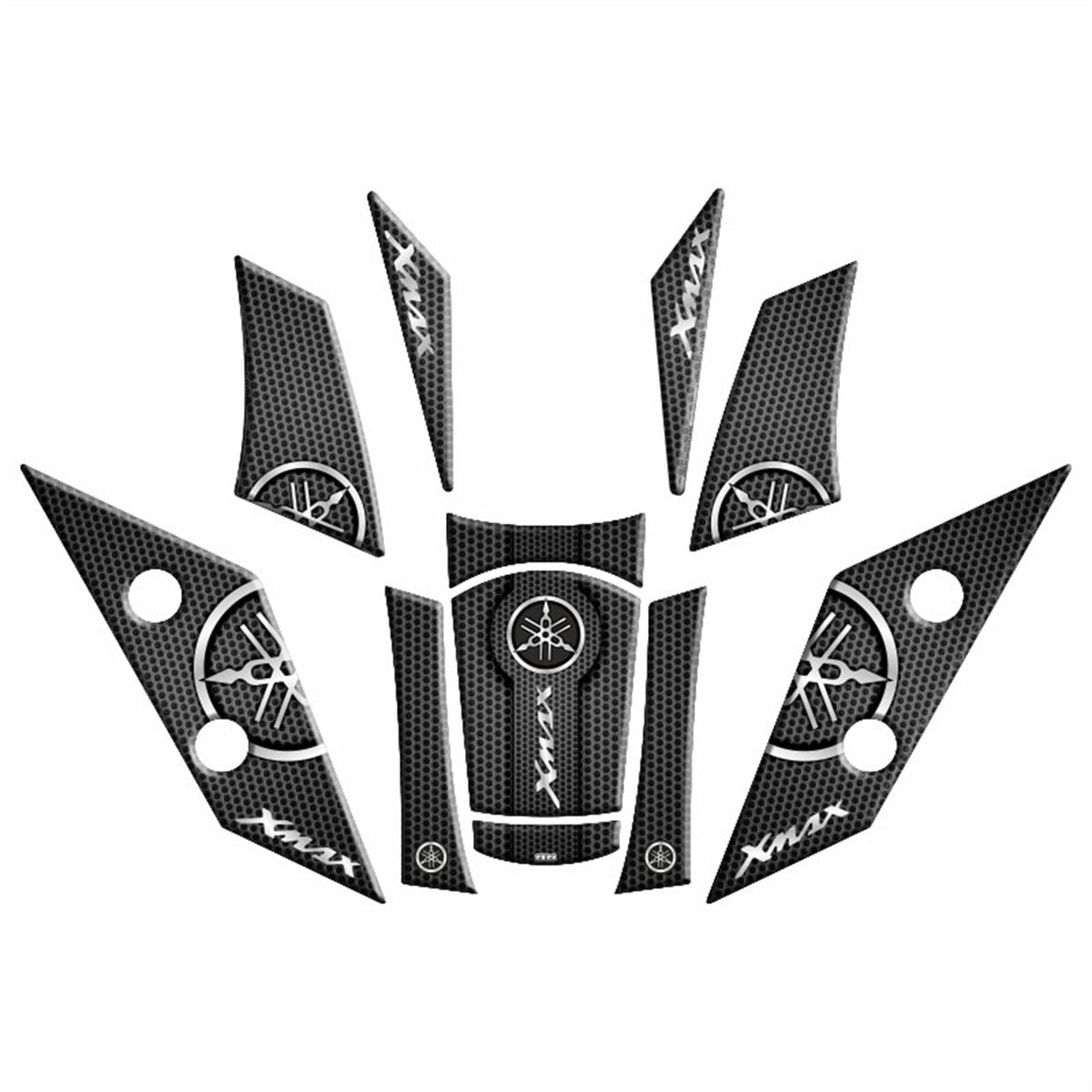 YAMAHA XMAX 2018-22 UYUMLU Tank Pad Set 006