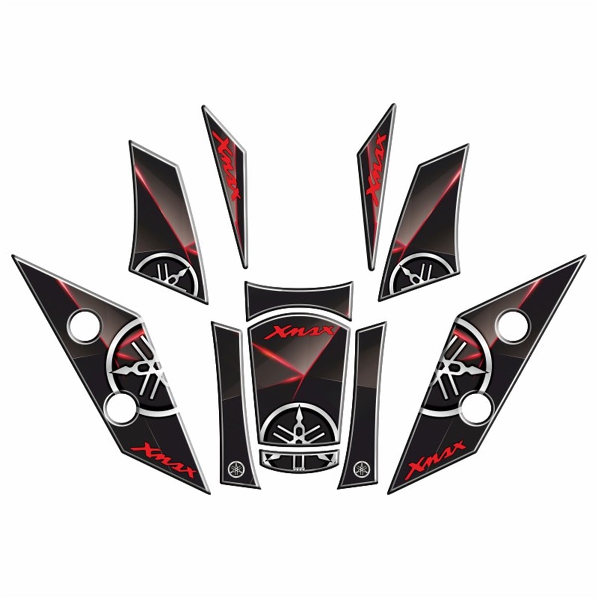 YAMAHA XMAX 2018-22 UYUMLU Tank Pad Set 002