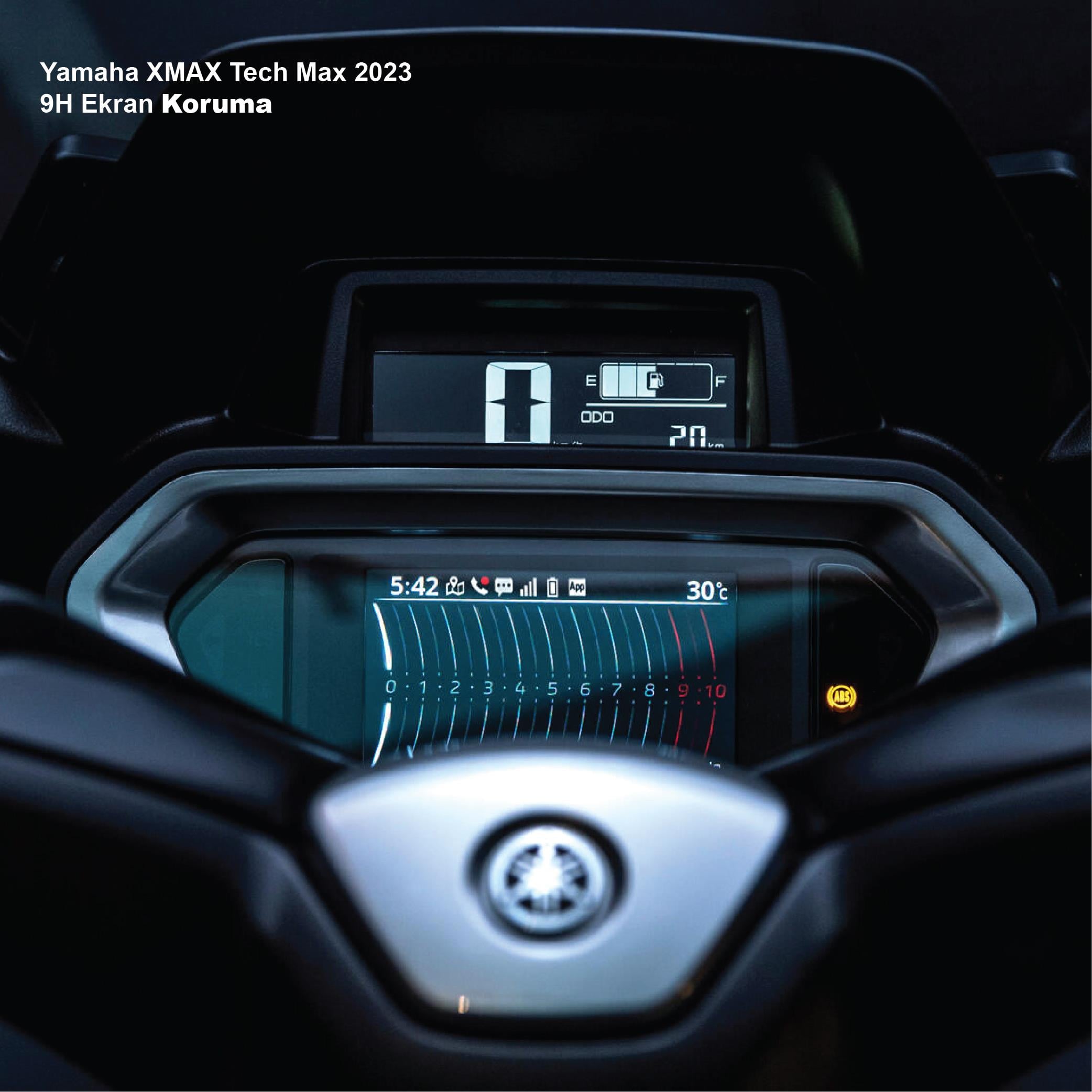 Ekran KorumasıYamaha XMAX Tech Max 2023 Motosiklet Ekran 9H Nano Koruyucu