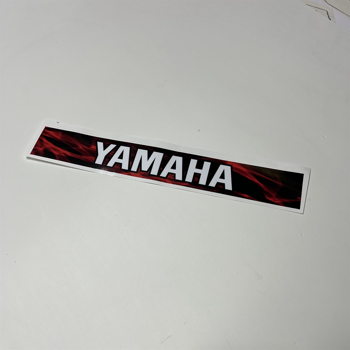 Yamaha Yazılı Kırmızı Arka Maşa Sticker Modeli
