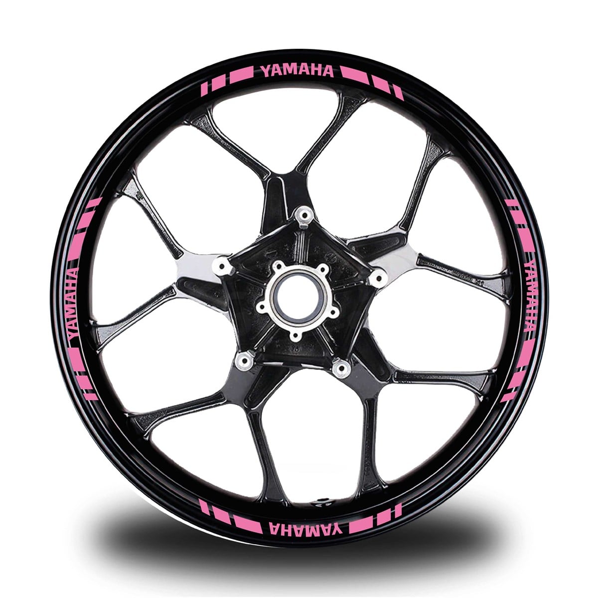 YAMAHA YAZILI KISA DIŞ ŞERİT 16'LI TEK RENK JANT STICKER MODELİ