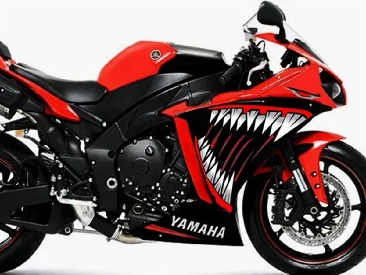 Yamaha YZF R1 Shark Sticker Etiket Modeli