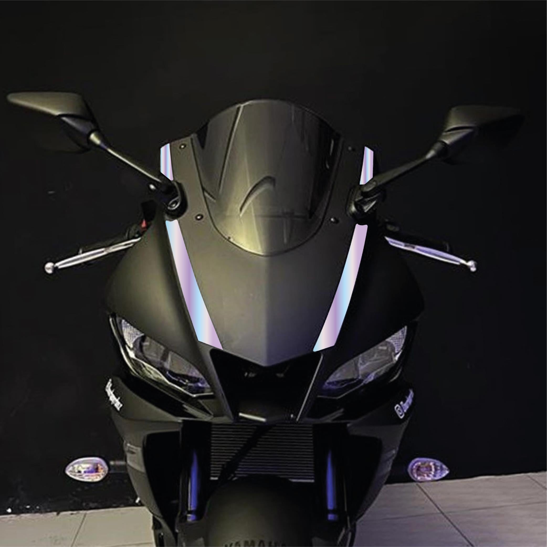 R25Yamaha YZF R25 2019-2024 Ön Kafa Çizgi Sticker Hologram