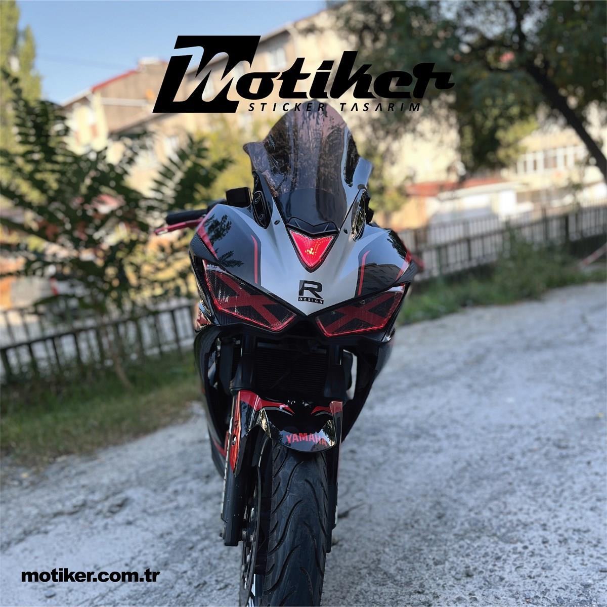 Yamaha YZF R25 Ön Kafa Sticker Modeli 