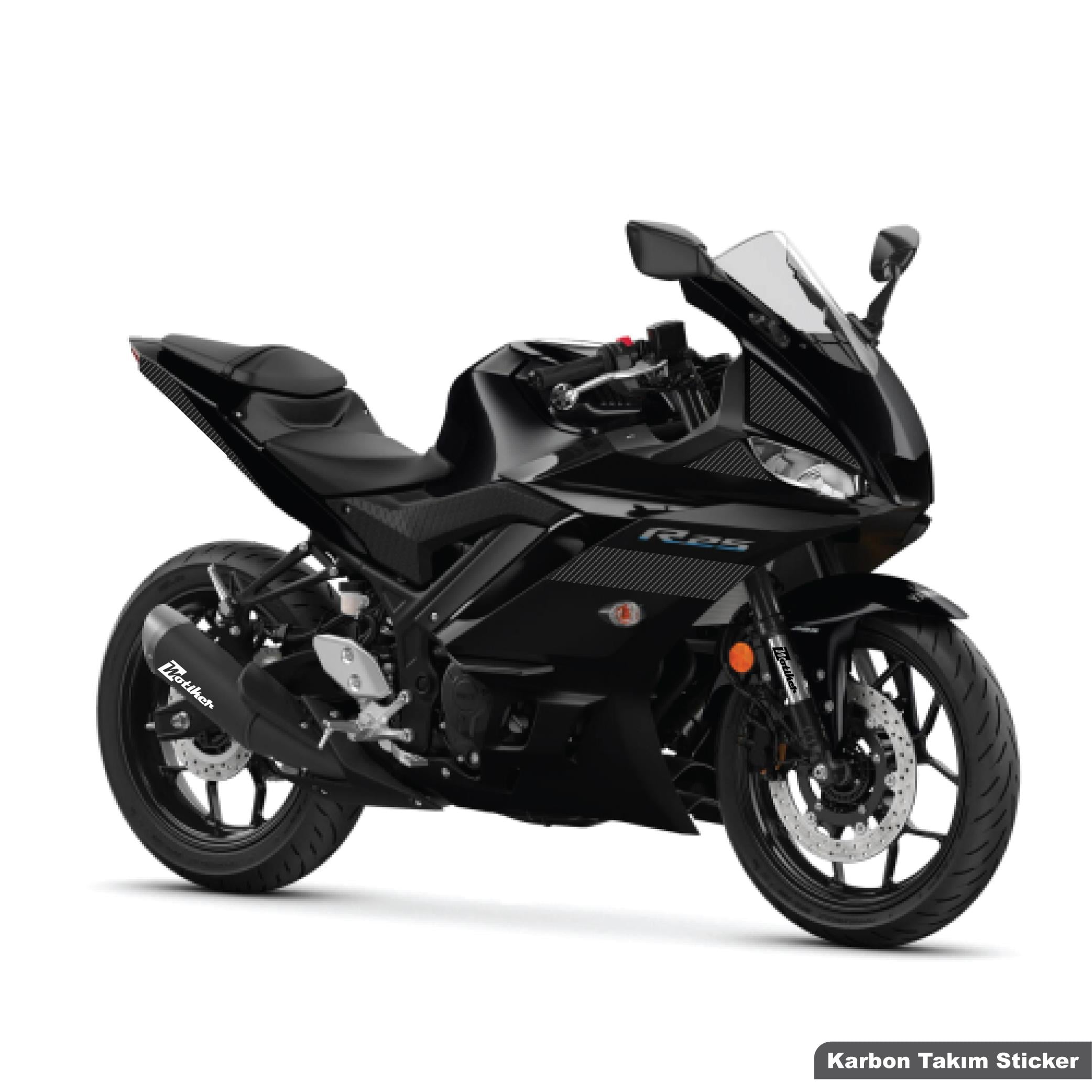 R25Yamaha YZF-R3/R25 Karbon Takım Sticker Etiket Modeli 