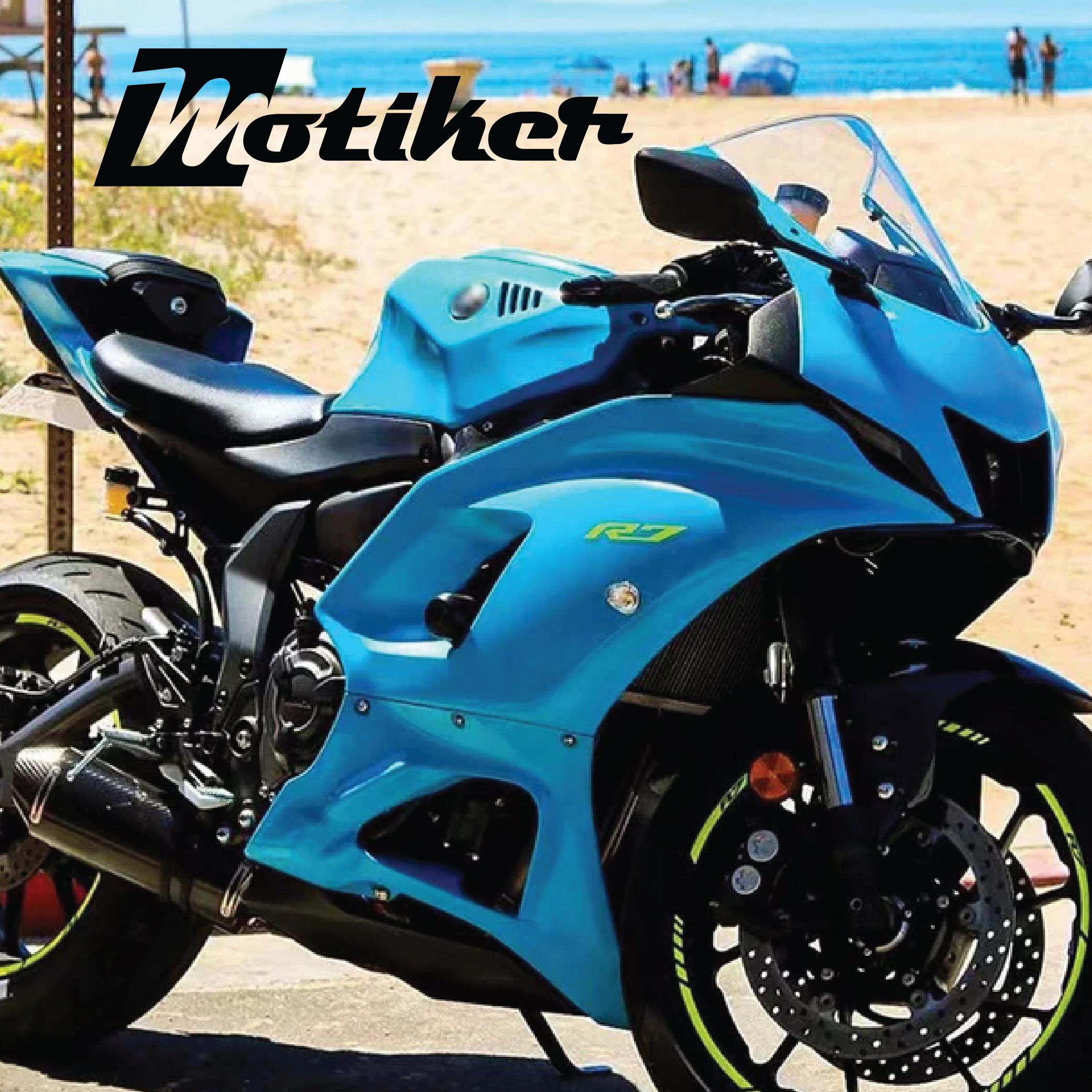 Motosiklet Kaplama Yamaha YZF-R7 Mavi Motosiklet Kaplaması 