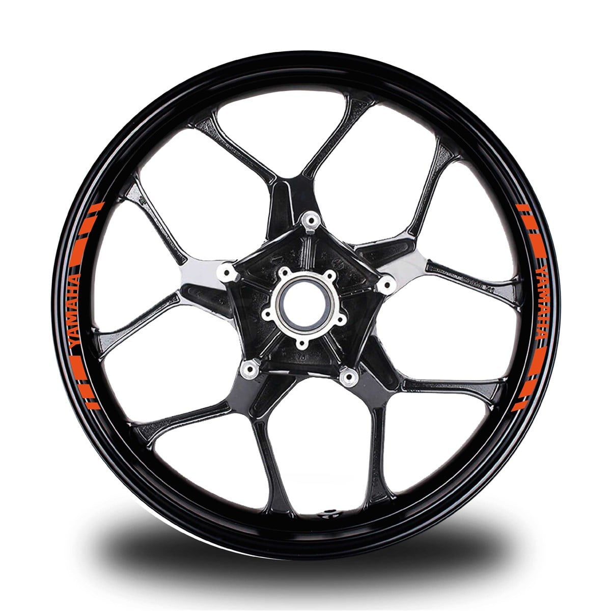 YAMAHAYAZILI KISA DIŞ ŞERİT 8'Lİ JANT STICKER MODELİ