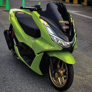 HONDA PCX Yeşil Ful folyo Kaplama