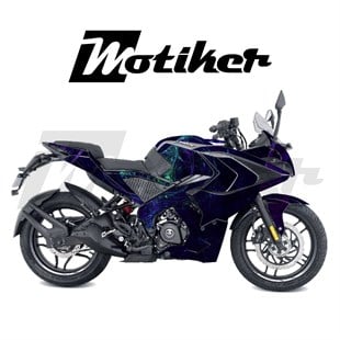 Bajaj RS200 Parçalı Kaplama Sticker Etiket Modeli Kozmik Duman Desen 23 (MTK9384)