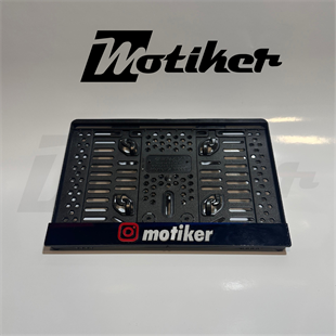 Pleksi Plakalık Siyah Üstüne Beyaz Özel İnstagram İsimli Yazılı Tasarımlı Motosiklet Plakalık Modeli 