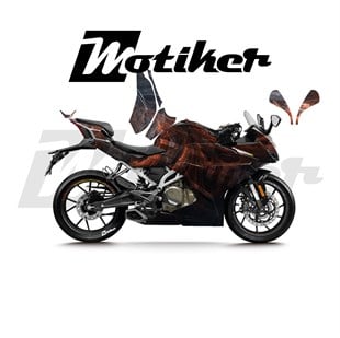 CFMOTO 250SR Parçalı Kaplama Sticker Etiket Modeli Soyut Alev Desen 16 (MTK9377)