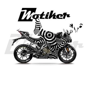 CFMOTO 250SR Parçalı Kaplama Sticker Etiket Modeli Dairesel Motif Desen 21 (MTK9382)