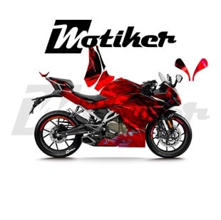 CFMOTO 250SR Parçalı Kaplama Sticker Etiket Modeli Akışkan Doku Desen 7 (MTK9368)