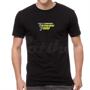 Yamaha Tenere 700 Tasarımlı Siyah Tshirt Modeli