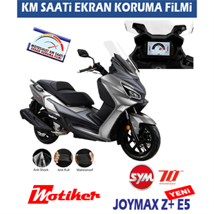 SYM Joymax Z + E5 Ekran Koruma Filmi Sticker Etiket Modeli