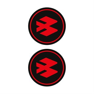 Bajaj Kırmızı Koruma Takozu Damla Sticker Modeli