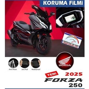 Honda Forza 250 Şeffaf Ekran Koruması Filmi Sticker Etiket Modeli