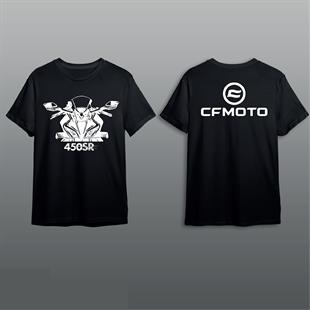 T-ShirtCF Moto 450SR Baskılı Tshirt Modeli Siyah