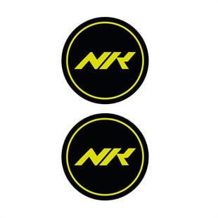 Takoz Damla StickerCf Moto NK Yazılı Koruma Takozu Motosiklet Damla Sticker Modeli Neon Yeşil (Sarı)