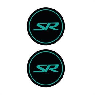 Takoz Damla StickerCf Moto SR Yazılı Koruma Takozu Motosiklet Damla Sticker Modeli Turkuaz