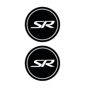 Takoz Damla StickerCf Moto SR Yazılı Koruma Takozu Motosiklet Damla Sticker Modeli Beyaz