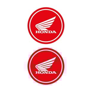 Honda Beyaz Kırmızı Koruma Takozu Damla Sticker Modeli