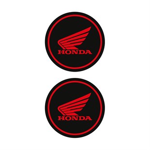 Honda Siyah Kırmızı Koruma Takozu Damla Sticker Modeli