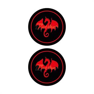 Red Dragon Damla Logo Sticker 
