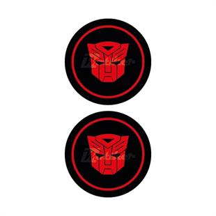 Transformers İkili Damla Logo Sticker 