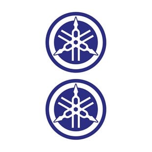 Yamaha Mavi Beyaz Koruma Takozu Damla Sticker Modeli