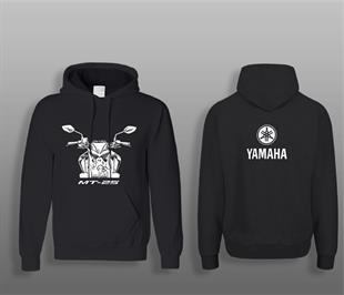 SweatshirtYamaha MT-25 Kafa Motorcu Sweatshirt Modeli Siyah
