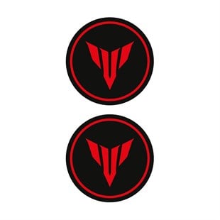 Yamaha Mt Kırmızı Koruma Takozu Damla Sticker Modeli