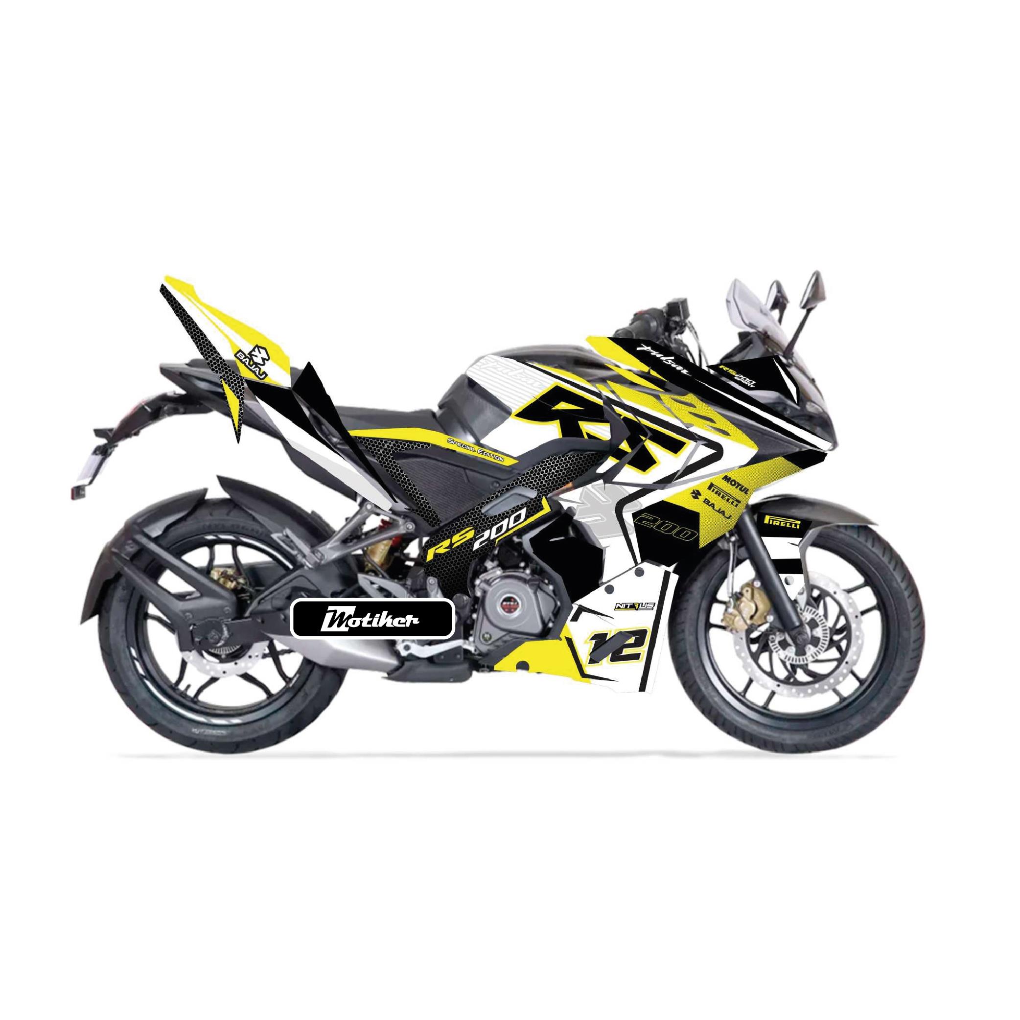PULSAR RS 200 Bajaj RS200 Nitrus Sticker Etiket Parçalı Kaplama Modeli