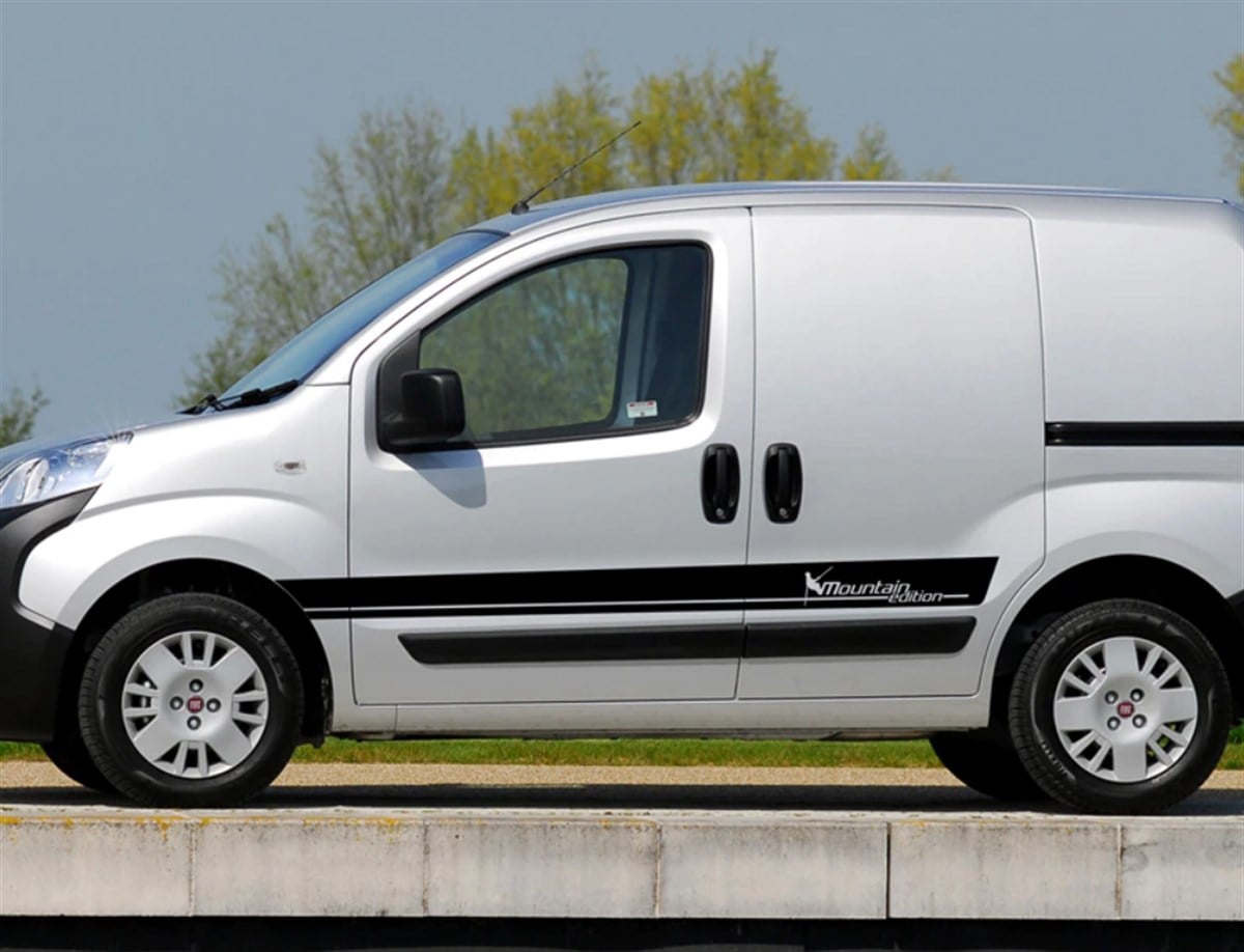  Fiat Fiorino Moutain Edition Yan Kapı Şerit Sticker Etiket Modeli