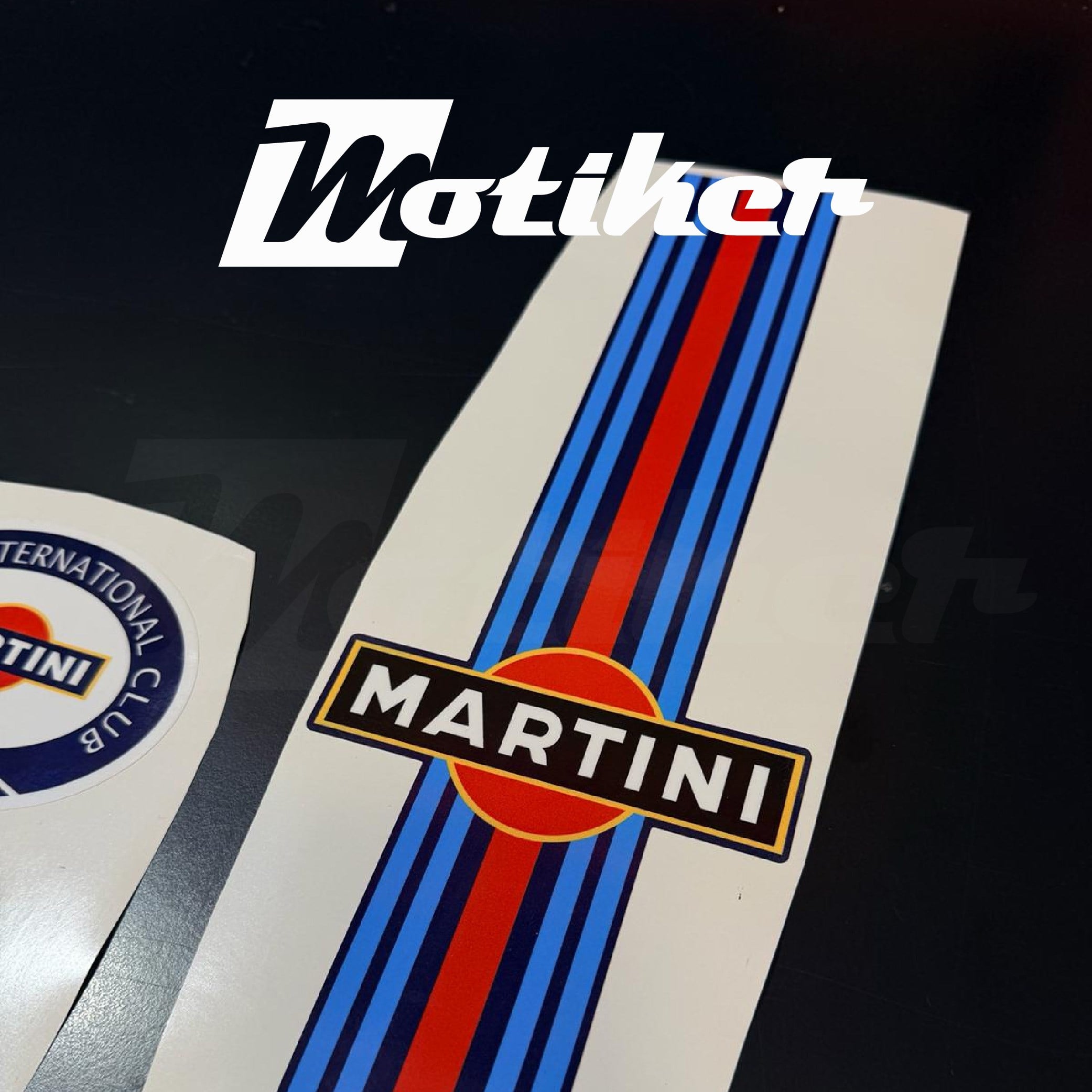 Piaggio Vespa Martini Tasarım 2 Sticker Etiket Modeli