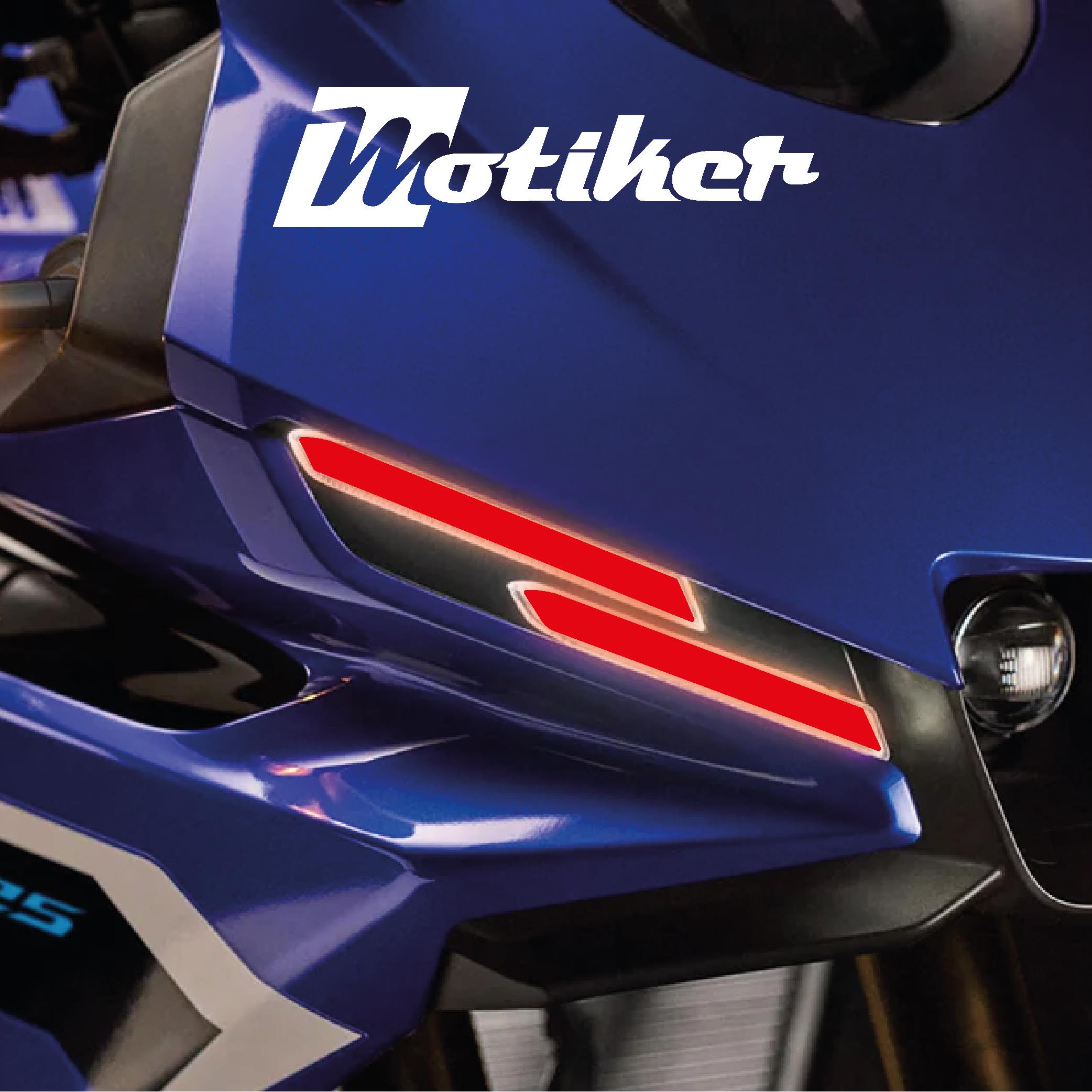 Yamaha YZF-R25 Far Sticker Far Folyo Renkli Kırmızı