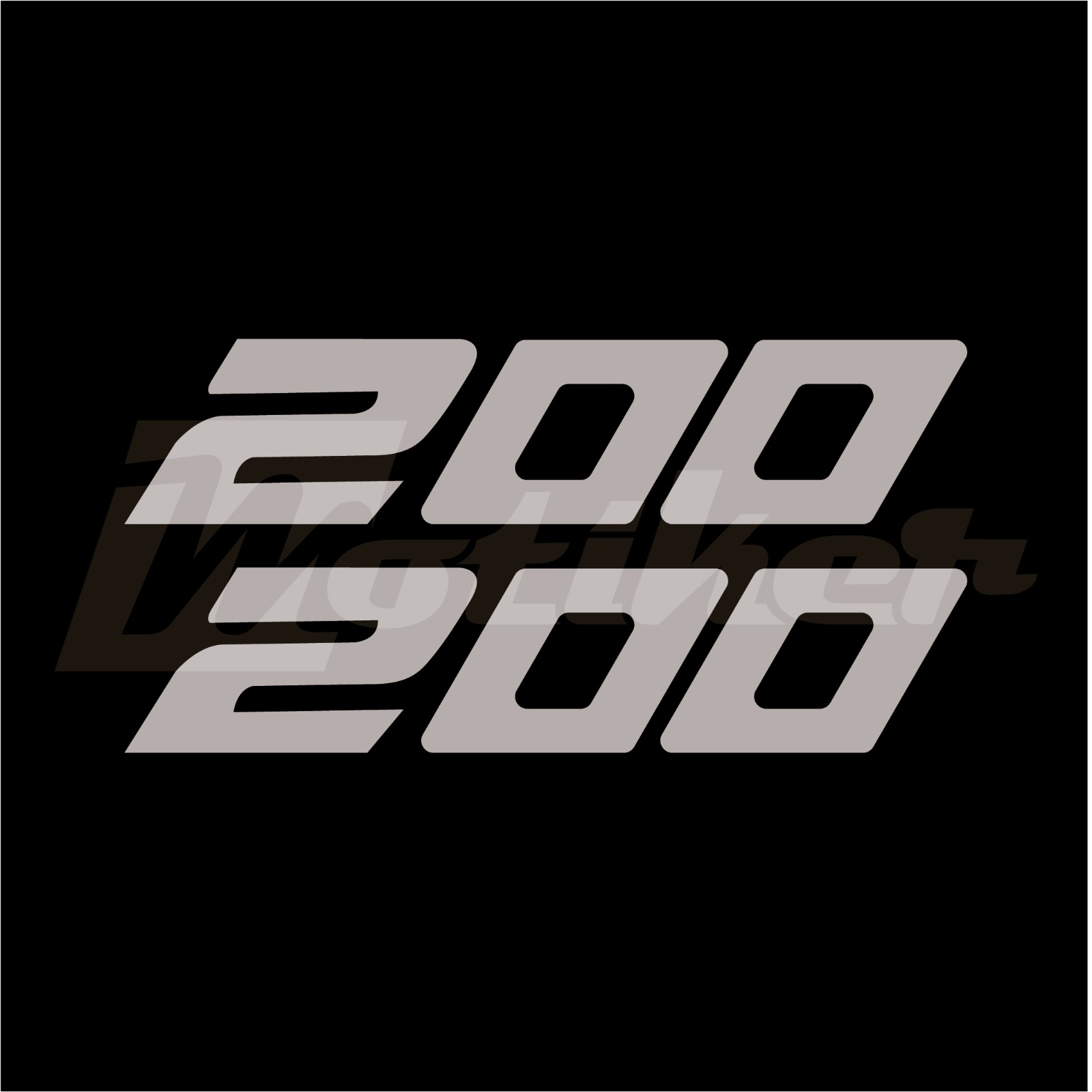 Bajaj RS200 Yan Grenaj 200 Yazısı Sağ sol Sticker Etiket Modeli