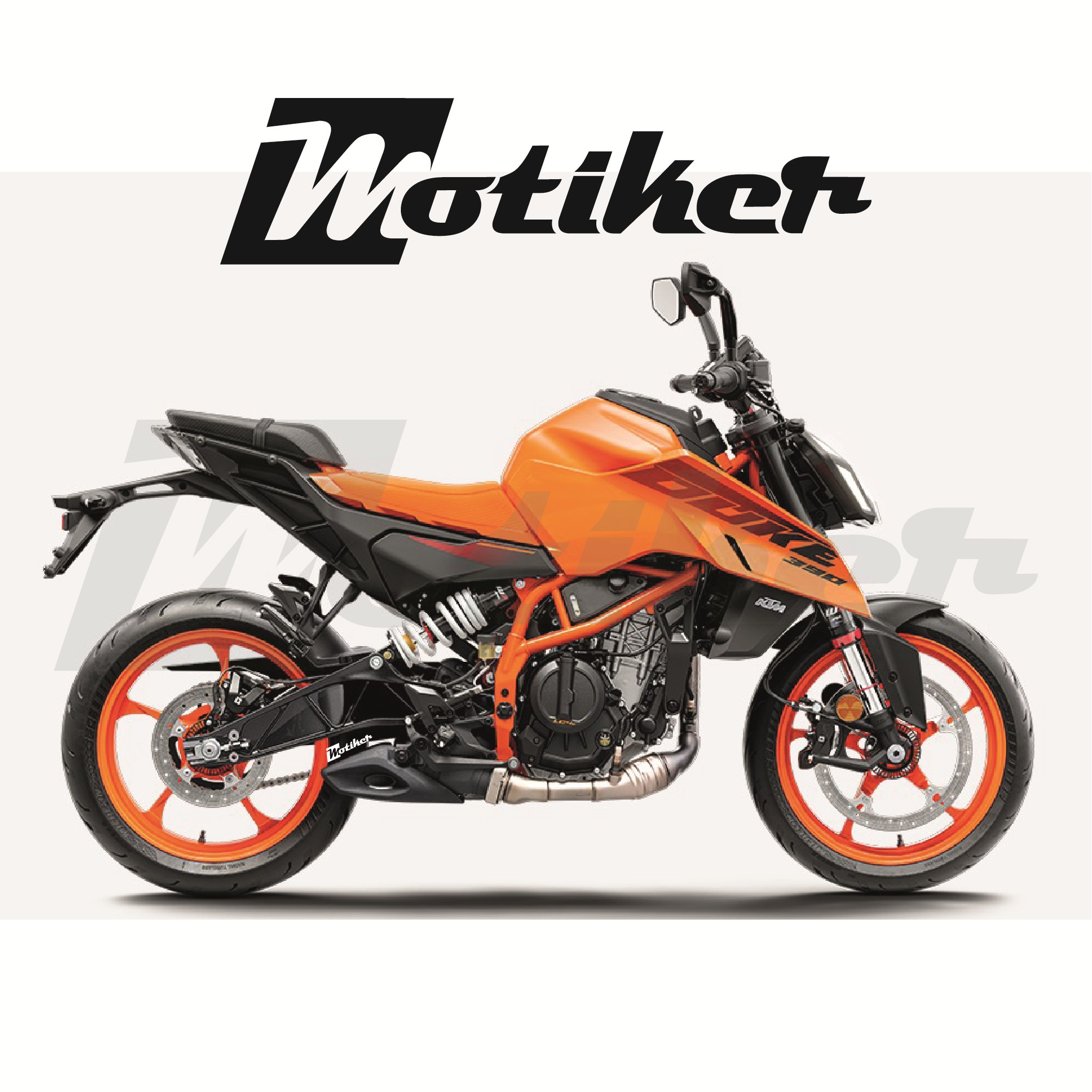 KTM DUKE 390 Orjinal Tasarım Sticker Etiket Modeli 2025-2026 Sağ Yan Grenaj