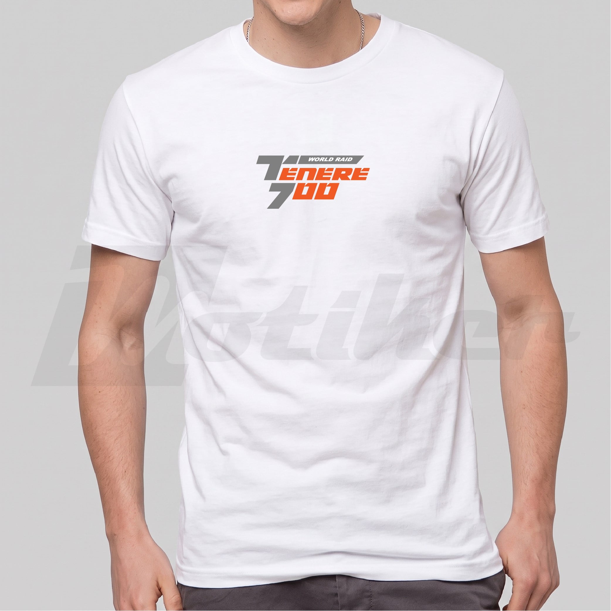 Yamaha Tenere 700 Tasarımlı Beyaz Tshirt Modeli